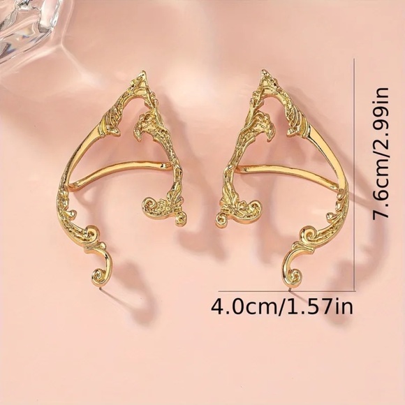Antique Elf Ear Cuff, Elf Ears, Elf Ear Wraps, piercing - Picture 11 of 12